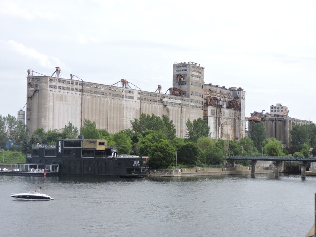 Disused grain elevators along Canal de Lachine
